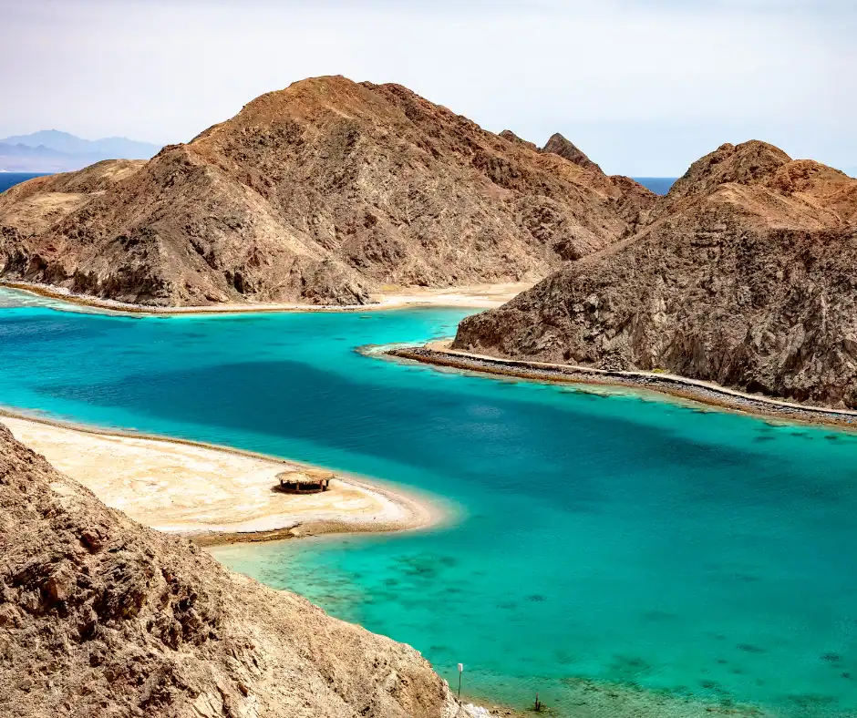 Fjord bay Taba and Nuweiba
